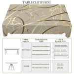 nappe moderne abstraite gris doré table extérieure imperméable rectangle ronde branchée textures éléganteextérieur