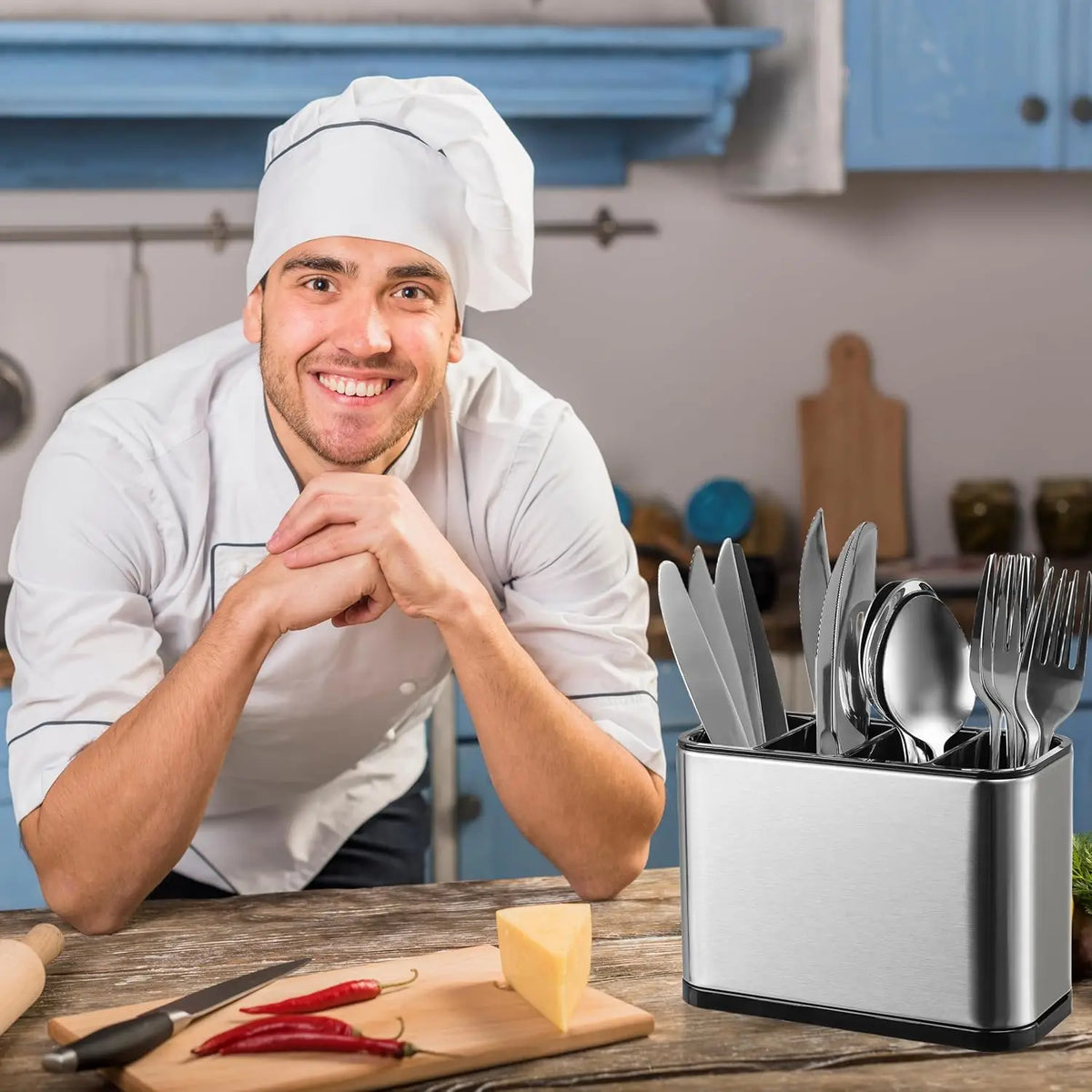 porte couverts moderne argenté compartiments égouttoir anti dérapant transparent brillant respectueux environnement