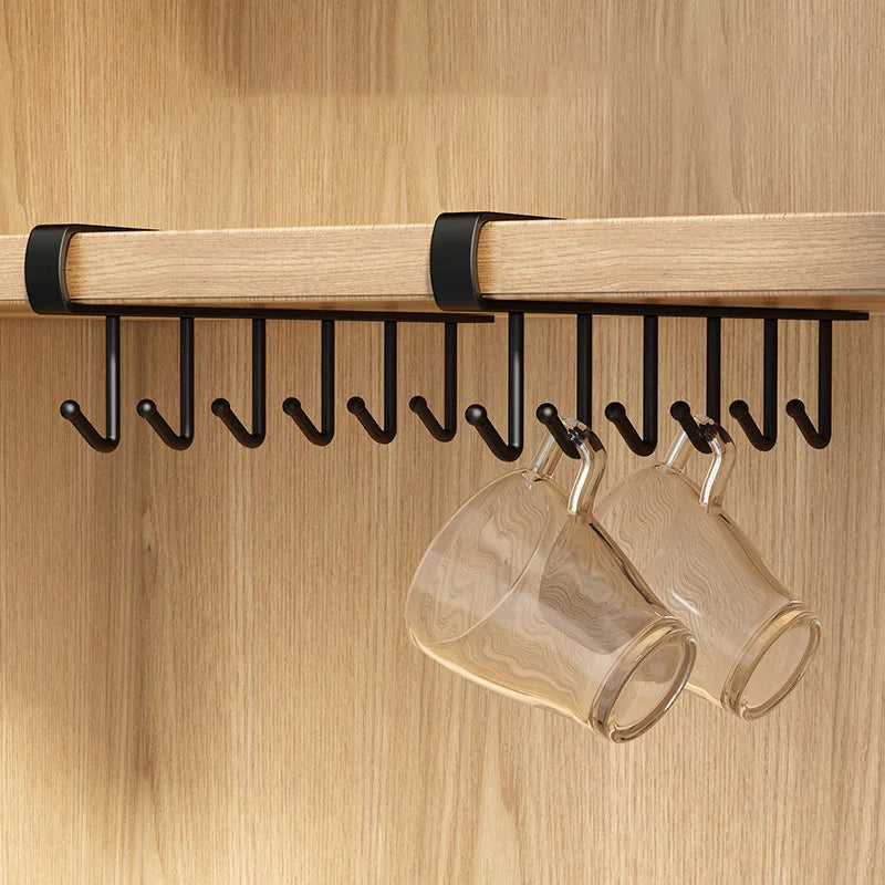 porte serviettes moderne fixé clips support verres transparent noir blanc multifonction métal