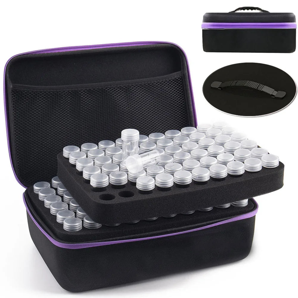 kit creation artisanale noir violet texture mat pratique portable poignée pinceaux fouille pliable