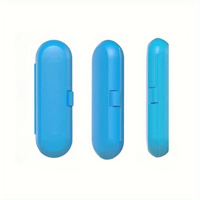 boîte rangement portable brosse dents électrique rose bleu vert moderne clips chargeur intégré contrôle