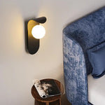 lampes murales modernes jaune gris blanc abat jour sphérique éclairage mural minimaliste chambre cuisine