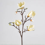 décoration intérieure branche artificielle magnolia blanc rose feuilles naturelles maison mariage anniversaire