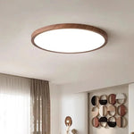 lampe led moderne bois foncé texture naturelle 3000k 6000k ultrafin chambre salon