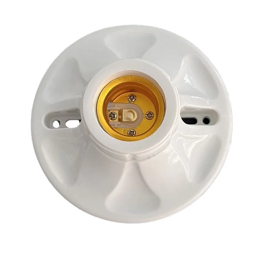 support ampoule blanc moderne fixations bases lampe e27 led rond lisse opaques