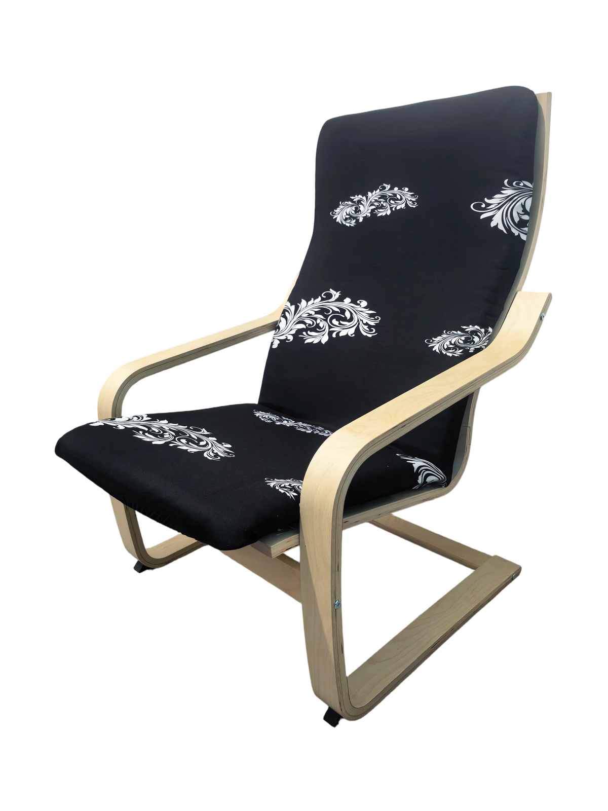 housse chaise gris clair fleurs blanches moderne salon élasthanne polyester imperméable extensible