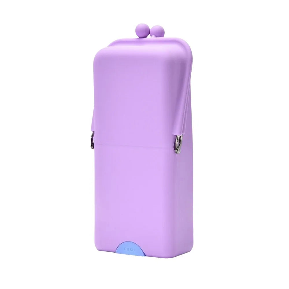 étui pinceaux cosmétiques réutilisable moderne rose gris bleu vert violet polyester opaque