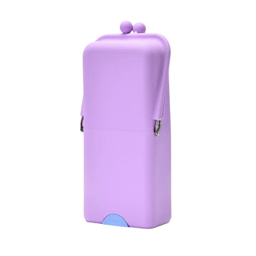 étui pinceaux cosmétiques réutilisable moderne rose gris bleu vert violet polyester opaque