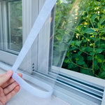Comparaison avant/après installation du rideau thermique sur une fenêtre