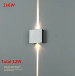 applique murale led moderne blanc noir fixee mur contemporaine carrée sources lumineuses