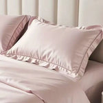 taies d'oreiller eucalyptus lyocell violet clair uni rafraichissante été moderne non toxique 2pcs 48x74cm