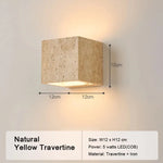 lampe murale extérieure led ip65 marbre naturel beige moderne adhésif hydrofuge vde ccc cqc