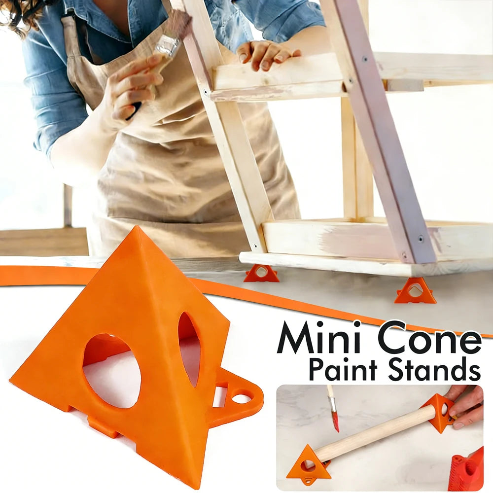 supports peinture mini cones orange pratiques utilitaires 60mm 50mm
