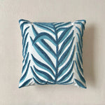 coussin carré moderne motif feuilles tropicales brodé polyester 45x45cm décoration maison voiture