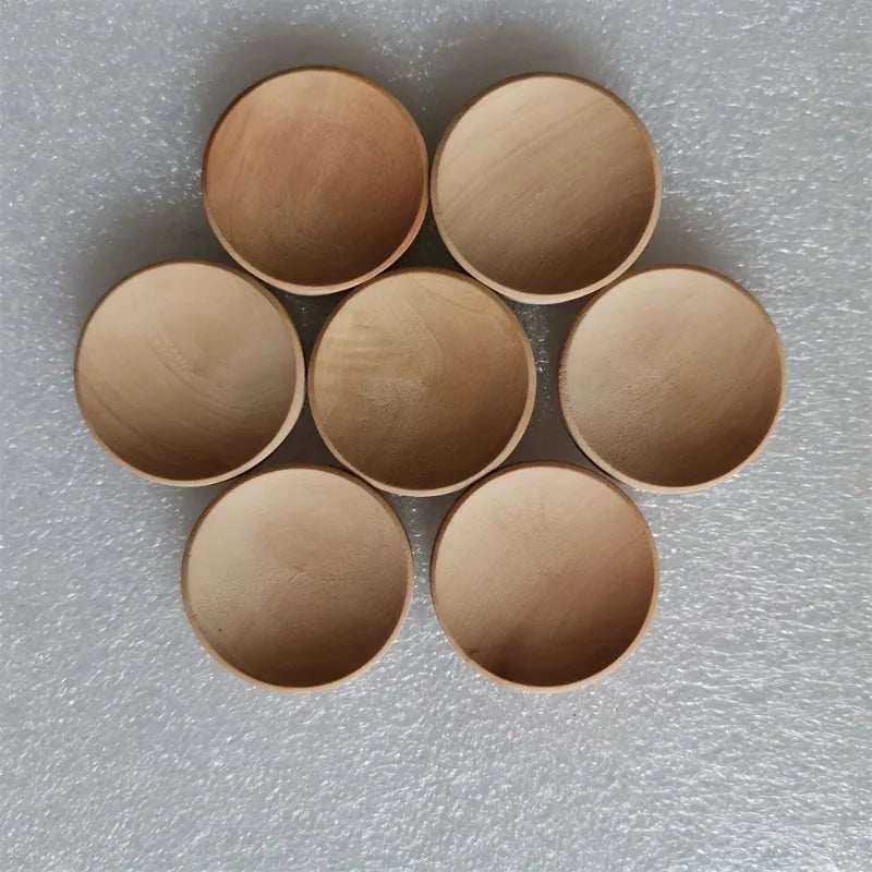 décorations bois boules naturelles simples paquet bricolage minimaliste 30 pièces 3.5cm