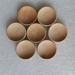 décorations bois boules naturelles simples paquet bricolage minimaliste 30 pièces 3.5cm