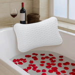 coussin bain blanc perforé confort 30x20cm doux tête spa
