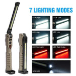 lampe travail rechargeable aimant forte lumière intense résistante choc texture antidérapante multifonction pratique