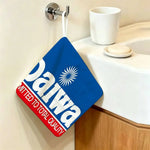 gant toilette noir bleu blanc logo daiwa motif floral durable maison restaurant