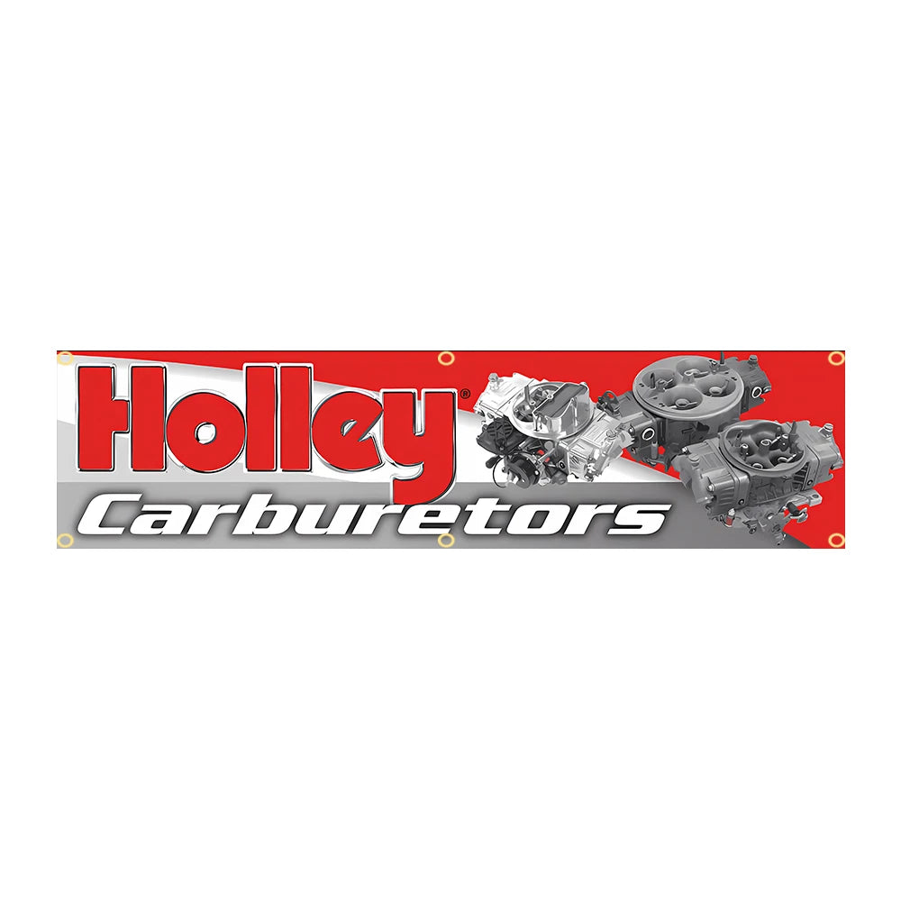 bannière publicitaire holly performance rouge noir blanche decoration super tex polyester