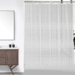 rideau douche transparent moderne aimants lestés blanc gris rose