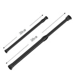 tige rideau douche réglable sans perçage métal respectueux environnement noir moderne 30cm 50cm lisse