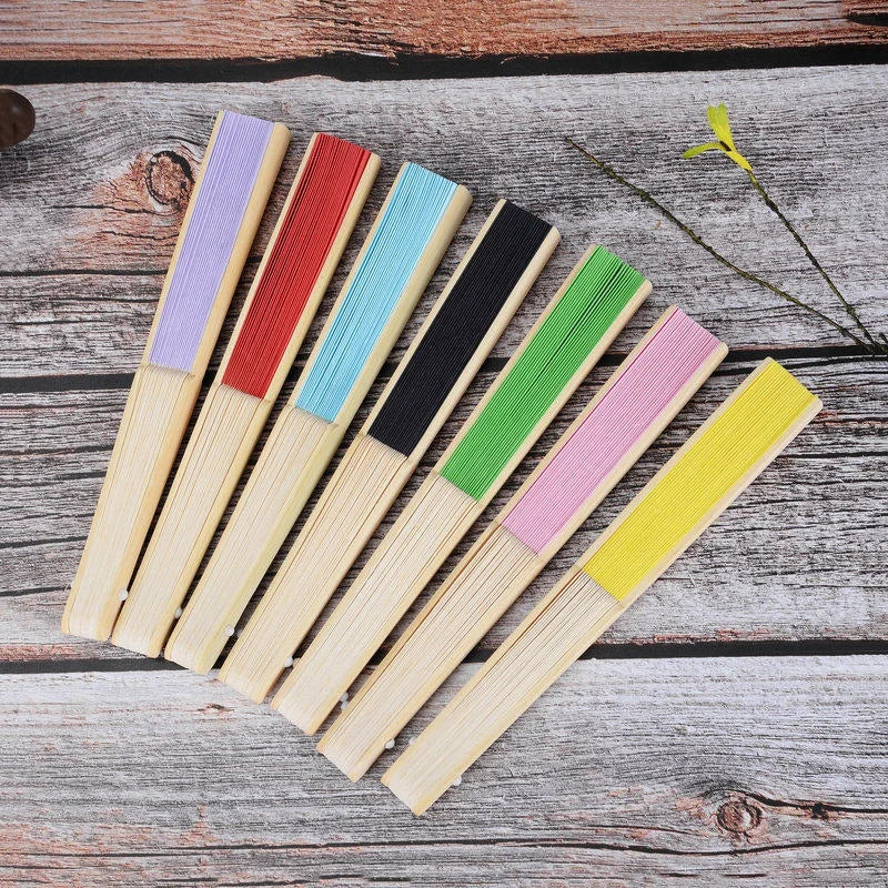 éventail pliant bambou violet rouge bleu noir vert rose jaune blanc gris traditionnel moderne