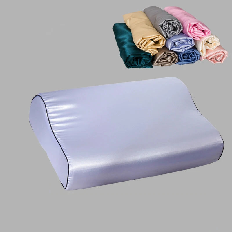 taies d'oreiller soie uni moderne respectueux environnement zip beige blanc rose clair vert foncé