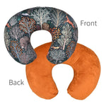 housse coussin allaitement bébé imprimé animal ours renard arbres feuilles moderne blanc unisexe ans