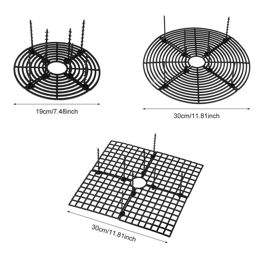 grille protection moderne plantes marron noir 19cm 30cm facile construction solide multi usages