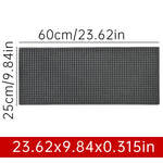tapis bar noir perforé moderne antidérapant résistant chaleur drainage barista cocktail 45x30cm