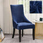 housse chaise velours extensible imprimé floral fauteuil salle manger moderne décoration