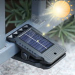 lampe solaire led extérieure noire moderne clips étanche autonome jardin camping