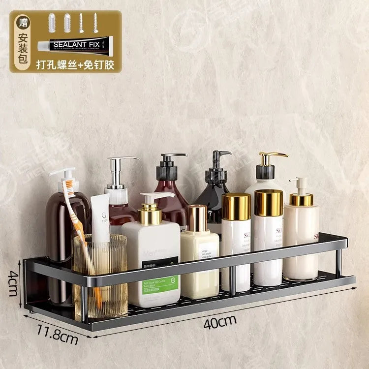 étagère murale moderne grille ventilation clip fixation salle bain cuisine organisation couleur beige claire