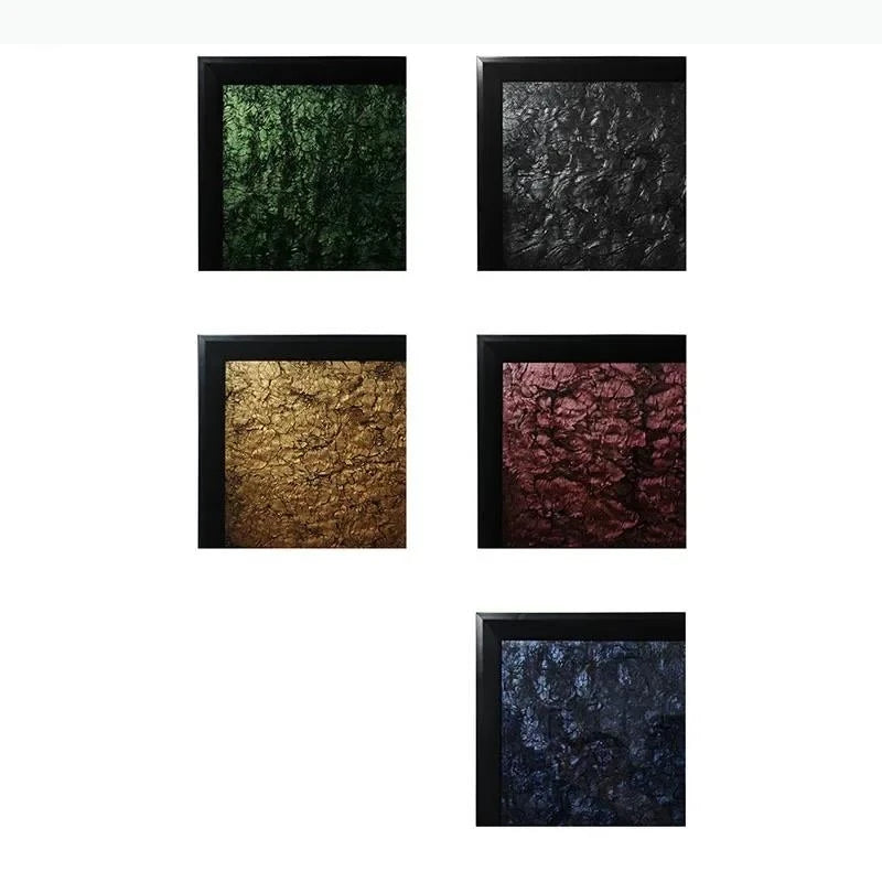 tableaux modernes texturés couleur verte noire marron dorée rouge bleue 35x35cm 45x45cm
