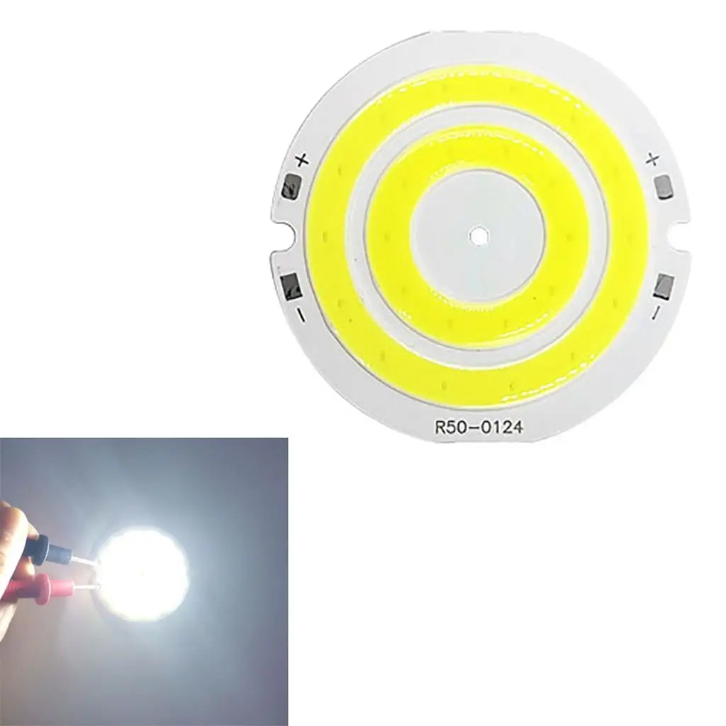 plaque led circulaire blanc orange double anneau concentrique moderne 42mm 50mm