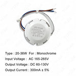 driver led blanc 24v 36v 60v 108v 280ma 300ma rond perforations moderne