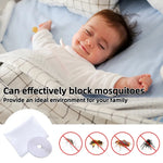 filet anti moustiques blanc maille fine adhésif pliable usage extérieur camping voyage moderne traité