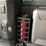 organisateur rangement métal perforé jeep wrangler noir orange réversible utilitaire fixations vis montées
