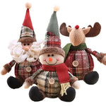 Bonhomme de neige décoratif dans un set de 3 pièces pour Noël