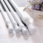 tiges rideau ajustables blancs modernes respectueux environnement 18 90cm pack