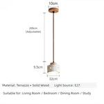lampe suspendue moderne terrazzo pierre colorée blanc marron salon chambre restaurant étude cuisine hall