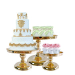présentoir cupcakes rond métal or argent classique élégant support gâteau mariage anniversaire festif