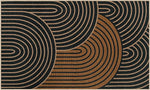 tapis d'entrée moderne rayures horizontales antidérapant résistant décoloration polyester bébés