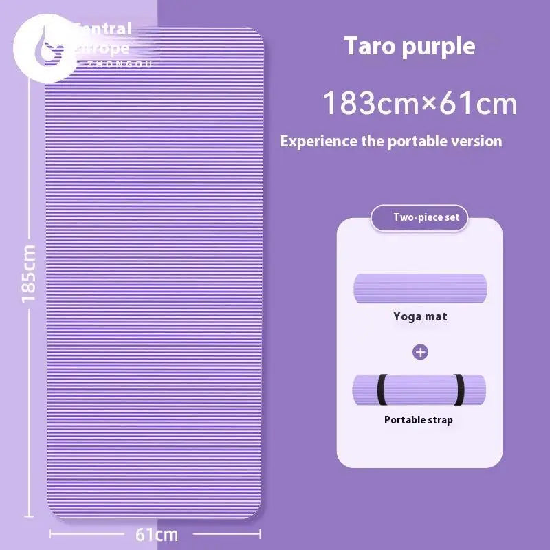 tapis yoga rose noir antidérapant épais 20mm lignes verticales contemporain opalescent