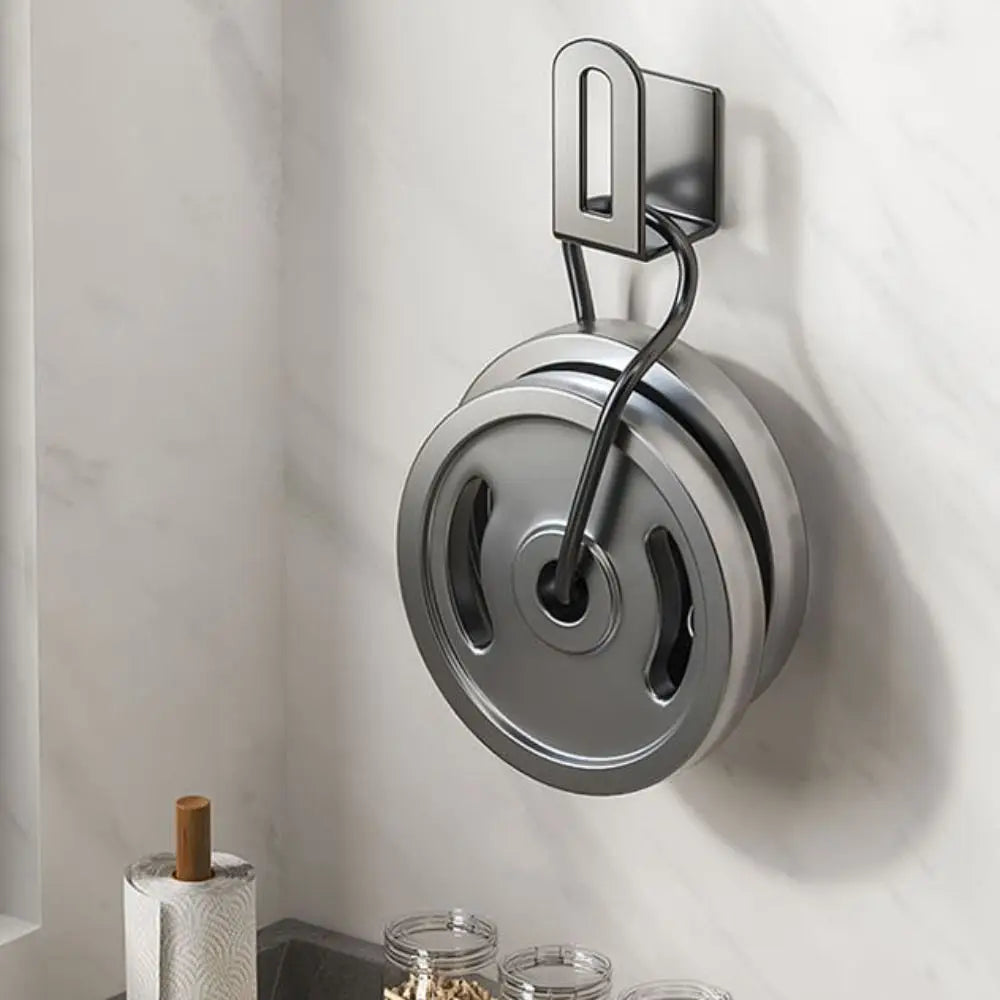 supports muraux cuisine rangement assiettes couvercles planches découpe argenté noir gris moderne minimaliste fixations