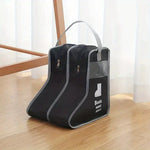 sac rangement chaussures noir beige pratique moderne anti poussière réutilisable poignée amovible fermeture glissière