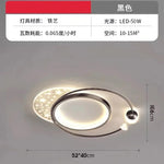 plafonnier led or moderne circulaire points lumineux blanc noir chambre salon