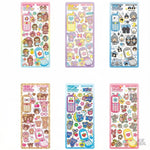 sticker kawaii 3d dessins animés motifs floraux adhésifs mignons collection mixte téléphone artisanal