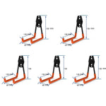 crochet mural moderne noir orange fixations vis chevilles support garage vélos équipements sport